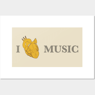 I Love Music Posters and Art